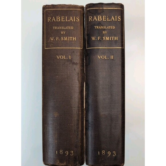 1893 Rabelais' Five Books & Minor Writings - W.F. Smith Trans. - #39/750 - Picture 1 of 14